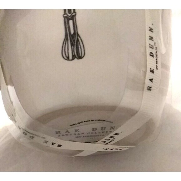 RAE DUNN 4 Piece Set ICON Ceramic Pottery Measuring Cups Magenta NWT - Picture 8 of 9